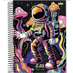 Caderno Universitário 10M Alien Jandaia 160 folhas - Jandaia