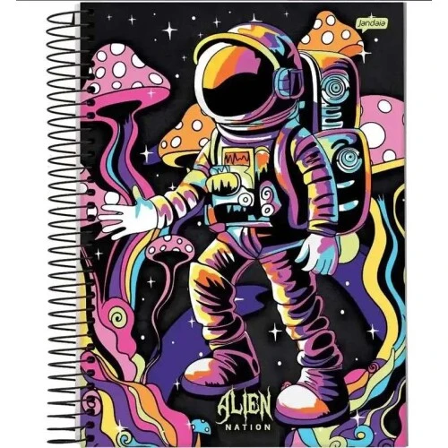 Caderno Universitário 10M Alien Jandaia 160 folhas - Jandaia