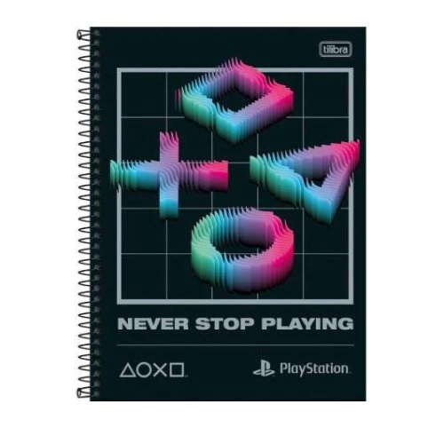 Caderno Universitário 10x1 Playstation 160 Folhas Tilibra Caderno Universitário 10x1 Playstation 160 Folhas Tilibra