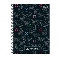 Caderno Universitário 10x1 Playstation 160 Folhas  Tilibra
