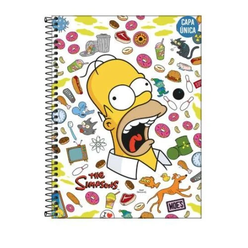 Caderno Universitário Simpsons 80 Folhas - Tilibra