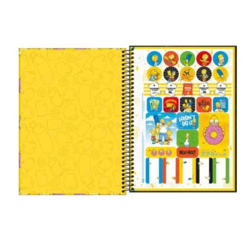 Caderno Universitário 10x1 Simpsons 160 folhas - Tilibra