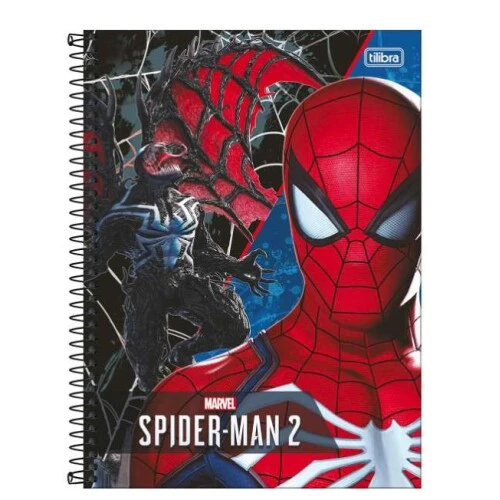 Caderno Universitário 10x1 Spider Game 160 Folhas Tilibra Caderno Universitário 10x1 Spider Game 160 Folhas Tilibra