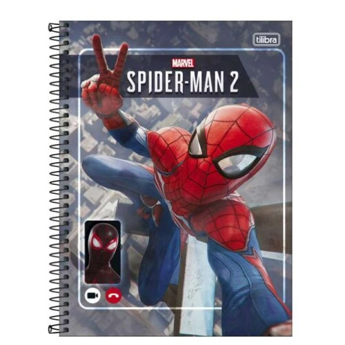 Caderno Universitário 10x1 Spider Game 160 Folhas Tilibra Caderno Universitário 10x1 Spider Game 160 Folhas Tilibra