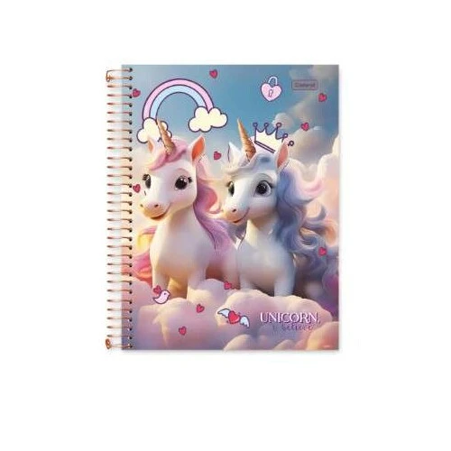 Caderno Universitário 11 Unicorn I Believe 80 Folhas - Cadersil Caderno Universitário 11 Unicorn I Believe 80 Folhas - Cadersil