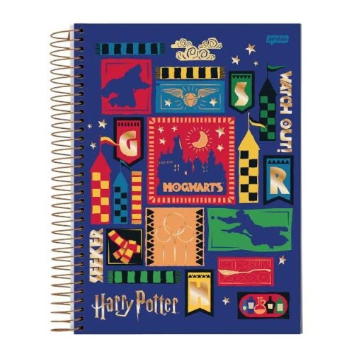 Caderno Universitário 15 matérias Harry Potter 300 Folhas - Jandaia