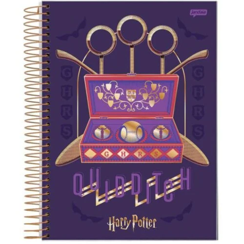 Caderno Universitário 15 matérias Harry Potter 300 Folhas - Jandaia Caderno Universitário 15 matérias Harry Potter 300 Folhas - Jandaia