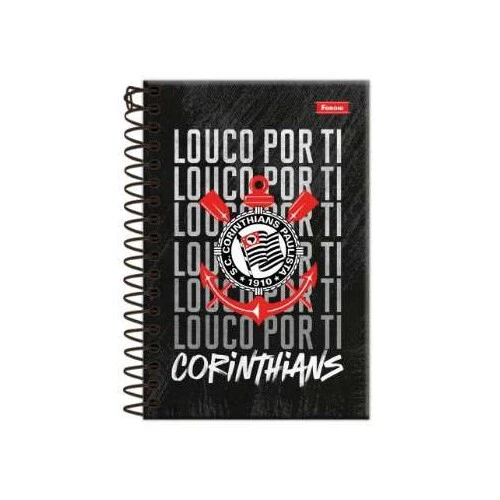 Caderno Universitário Corinthians 80 Folhas - Foroni Caderno Universitário Corinthians 80 Folhas - Foroni