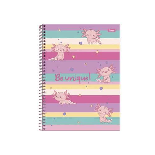 Caderno Universitário Axolove Grande 160 Folhas  Foroni