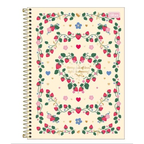 Caderno Universitário Be Berry 1 matérias 80 folhas - Tilibra Caderno Universitário Be Berry 1 matérias 80 folhas - Tilibra