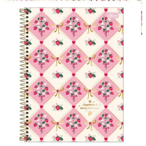 Caderno Universitário Be Berry 1 matérias 80 folhas - Tilibra Caderno Universitário Be Berry 1 matérias 80 folhas - Tilibra