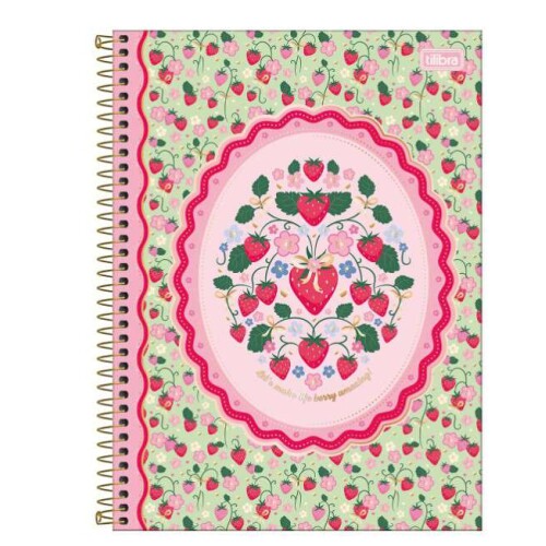 Caderno Universitário Be Berry 1 matérias 80 folhas - Tilibra Caderno Universitário Be Berry 1 matérias 80 folhas - Tilibra