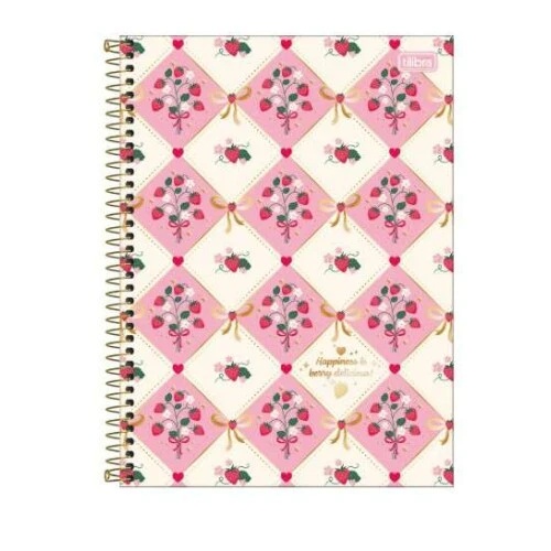 Caderno Universitário Be Berry 10 matérias 160 folhas - Tilibra Caderno Universitário Be Berry 10 matérias 160 folhas - Tilibra