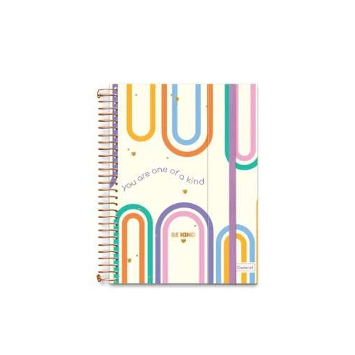 Caderno Universitário Be Kind 10 Matérias 160 Folhas - Cadersil Caderno Universitário Be Kind 10 Matérias 160 Folhas - Cadersil
