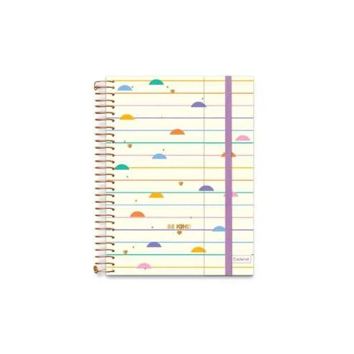 Caderno Universitário Be Kind 10 Matérias 160 Folhas - Cadersil Caderno Universitário Be Kind 10 Matérias 160 Folhas - Cadersil