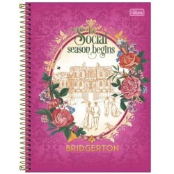 Caderno Universitário Bridgerton matéria 80 folhas - Tilibra