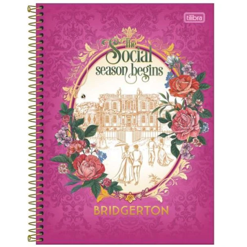 Caderno Universitário Bridgerton matéria 80 folhas - Tilibra Caderno Universitário Bridgerton matéria 80 folhas - Tilibra