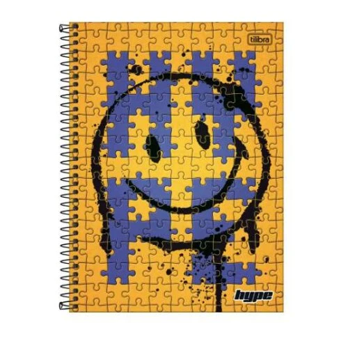 Caderno Universitario CD Hype Tilibra 1 matéria 80 Folhas - Tilibra Caderno Universitario CD Hype Tilibra 1 matéria 80 Folhas - Tilibra