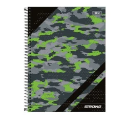 Caderno Universitário Camuflado 1 matéria 80 Folhas  Tilibra