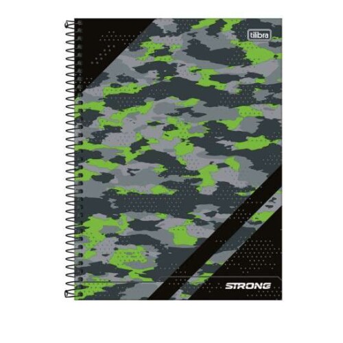 Caderno Universitário Camuflado 1 matéria 80 Folhas  Tilibra