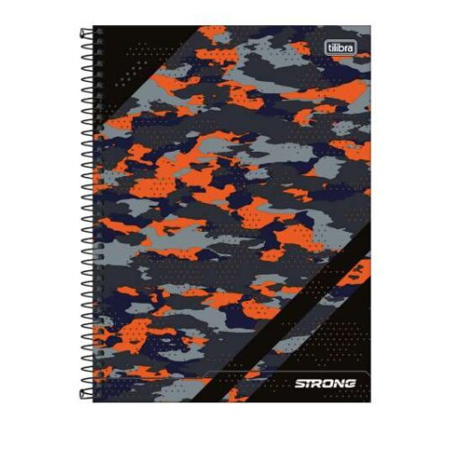 Caderno Universitário Camuflado 1 matéria 80 Folhas  Tilibra