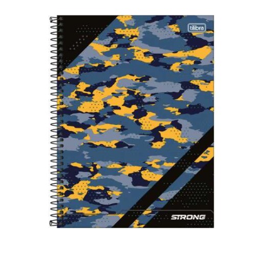 Caderno Universitário Camuflado 1 matéria 80 Folhas  Tilibra
