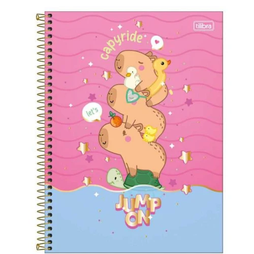 Caderno Universitário Capy Club 1 matéria 80 Folhas Tilibra Caderno Universitário Capy Club 1 matéria 80 Folhas Tilibra