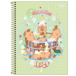 Caderno Universitário Capy Club 1 matéria 80 Folhas  Tilibra