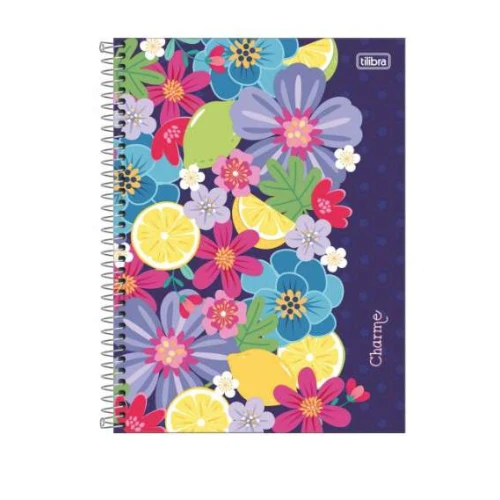 Caderno Universitário Charme 10 matérias 160 folhas - Tilibra