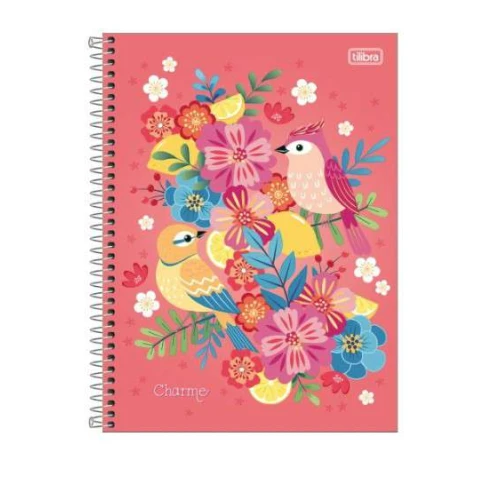 Caderno Universitário Charme 10 matérias 160 folhas - Tilibra