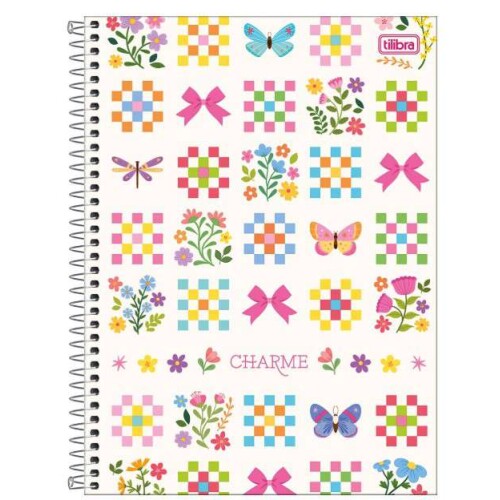 Caderno Universitário Charme 80 folhas - Tilibra Caderno Universitário Charme 80 folhas - Tilibra
