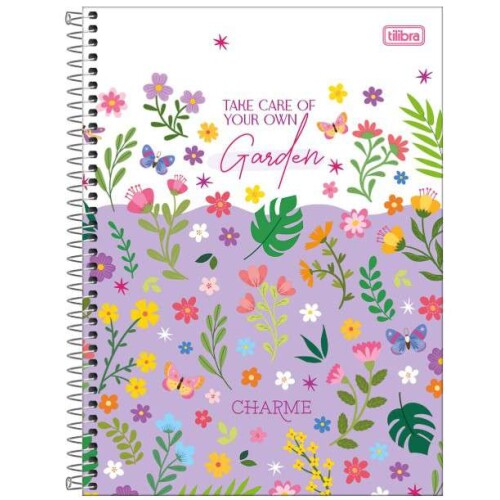 Caderno Universitário Charme 80 folhas - Tilibra Caderno Universitário Charme 80 folhas - Tilibra