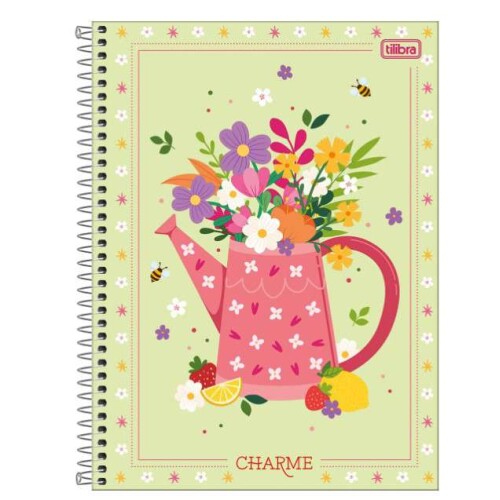 Caderno Universitário Charme 80 folhas - Tilibra Caderno Universitário Charme 80 folhas - Tilibra