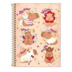 Caderno Universitário Capivara 1 matéria 80 Folhas  Tilibra