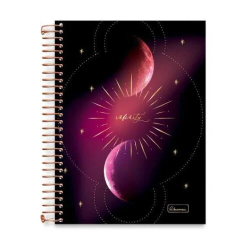 Caderno Universitário Colleg Infinity 1 matéria 80 Folhas  Cadersil