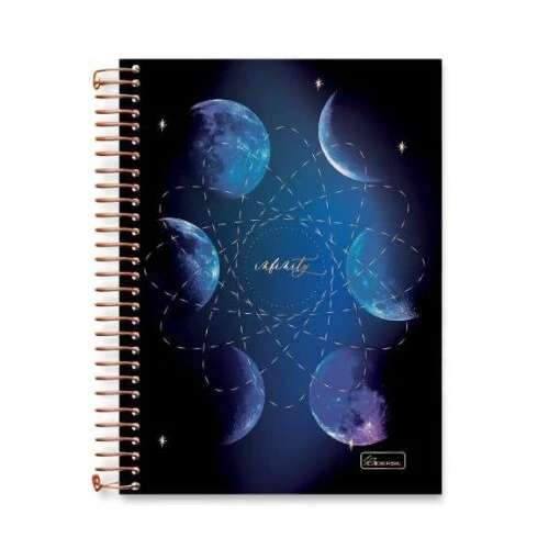 Caderno Universitário Colleg Infinity 1 matéria 80 Folhas  Cadersil