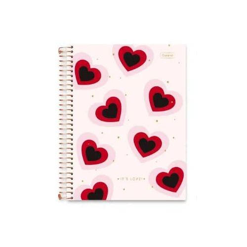 Caderno Universitário College Love 1 Matéria 80 Folhas - Cadersil