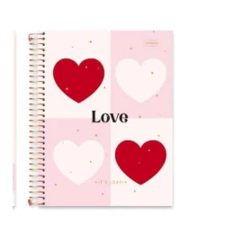 Caderno Universitário College Love 1 Matéria 80 Folhas - Cadersil