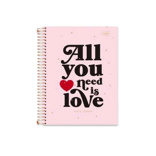 Caderno Universitário College Love 1 Matéria 80 Folhas - Cadersil