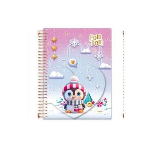 Caderno Universitário College Pokpom 1 Matéria 80 Folhas - Cadersil