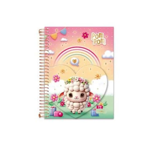 Caderno Universitário College Pokpom 1 Matéria 80 Folhas - Cadersil