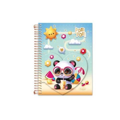 Caderno Universitário College Pokpom 1 Matéria 80 Folhas - Cadersil