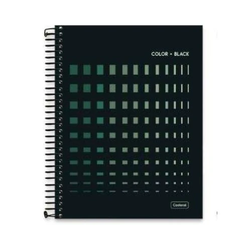 Caderno Universitário Color Black 10 matérias 160 Folhas - Cadersil Caderno Universitário Color Black 10 matérias 160 Folhas - Cadersil