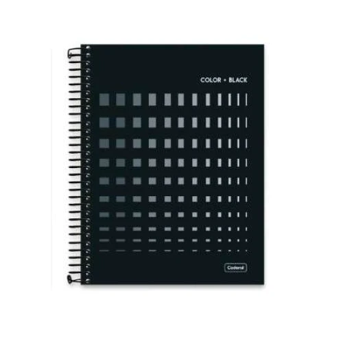 Caderno Universitário Color Black 10 matérias 160 Folhas - Cadersil Caderno Universitário Color Black 10 matérias 160 Folhas - Cadersil