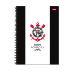 Caderno Universitário Corinthians 10 Matérias Grande - Foroni
