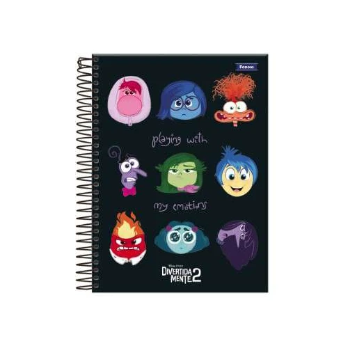 Caderno Universitário Divertidamente 1 matéria 80 Folhas - Foroni