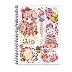 Caderno Universitário Doll 80 folhas - Foroni