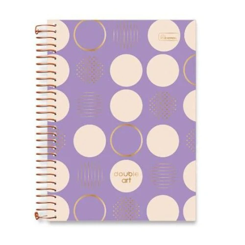 Caderno Universitário Double Art 160 Folhas  Cadersil