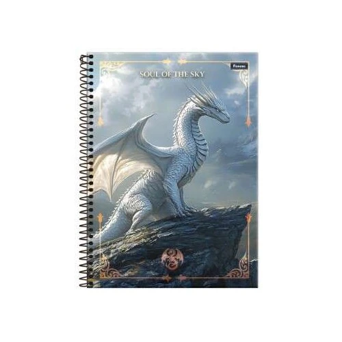 Caderno Universitário Drakos 1 Matéria Grande 80 Folhas - Foroni