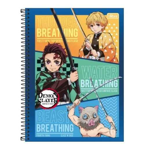 Caderno Universitário Espi. 80 Folhas Demon Slayer - Tilibra Caderno Universitário Espi. 80 Folhas Demon Slayer - Tilibra